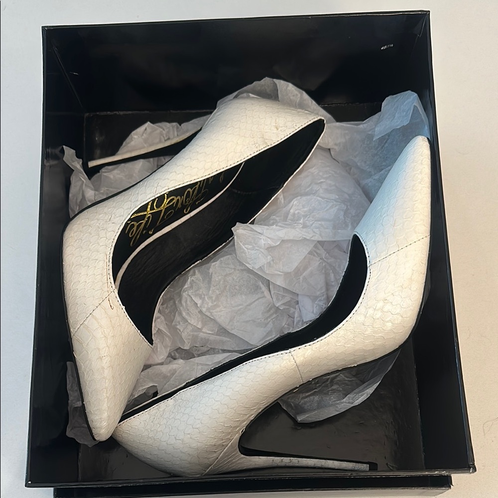 Elegant White High Heels
